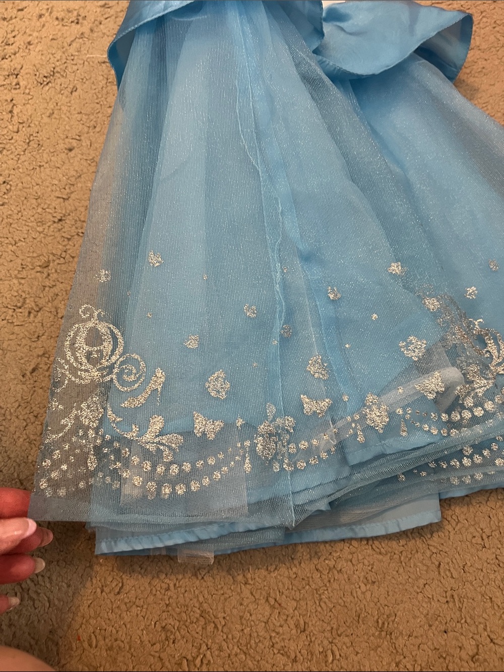 Disney Light Blue Cinderella Tulle Party Dress - Picture 4 of 5
